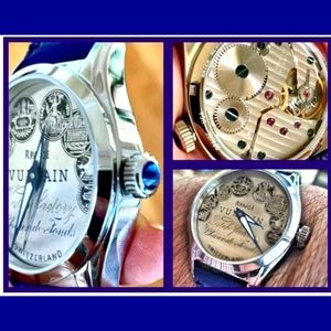 SOLD ON OTHER SITE - R. Paige JukeBox Watch with circa 1901 Sterling Silver